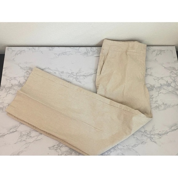 Liz Claiborne Sloane Khaki Jacket And Pant Set women’s 12 Striped Tan Bu…​​​​ - Picture 6 of 10